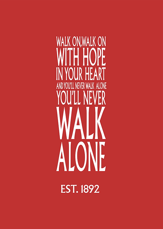 You'll Never Walk Alone Poster Poster Av Lars Gustafsson - Printler