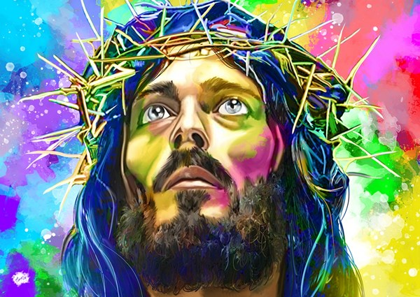 Jésus affiches et impressions par El arte de Tesla - Printler