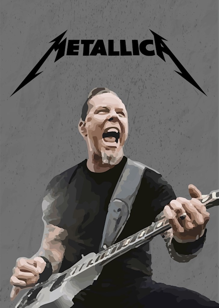 Metallica Rock affiches et impressions par lken media - Printler