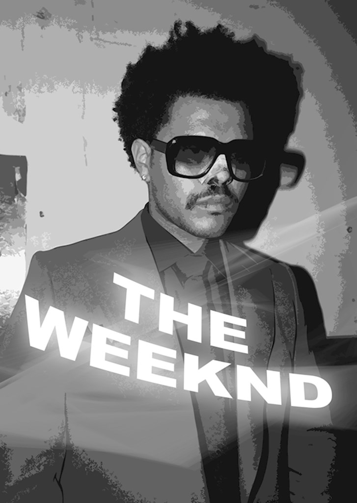 The Weeknd - Singend affiches et impressions par Namik Büyükce - Printler