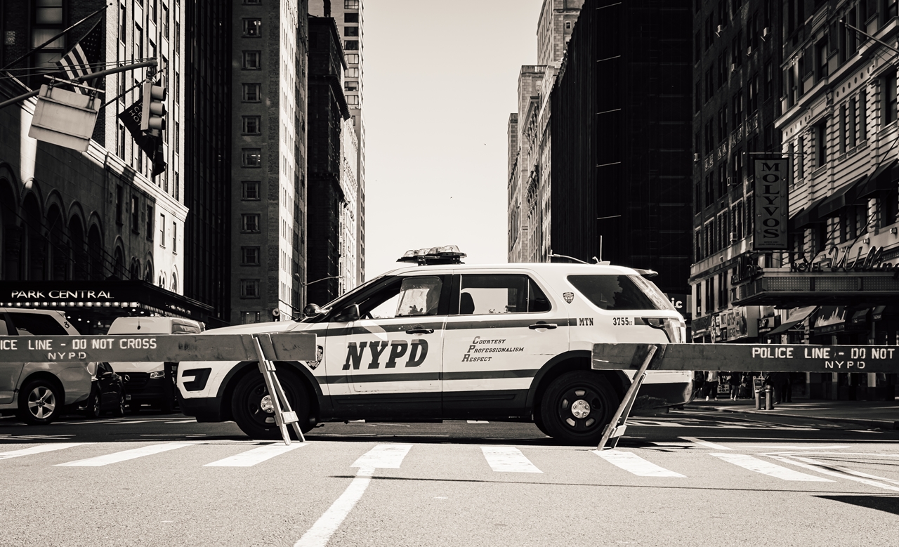 NYPD, B&W. Posters & Prints By Rasmus Löfvall - Printler