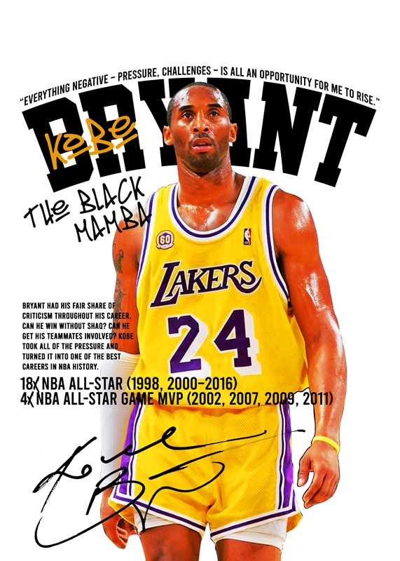 Kobe Bryant Poster Posters & Prints By William Gustafsson - Printler