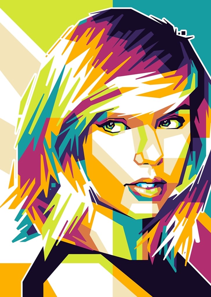 Taylor Swift in WPAP poster & stampe di Lintang Wicaksono - Printler