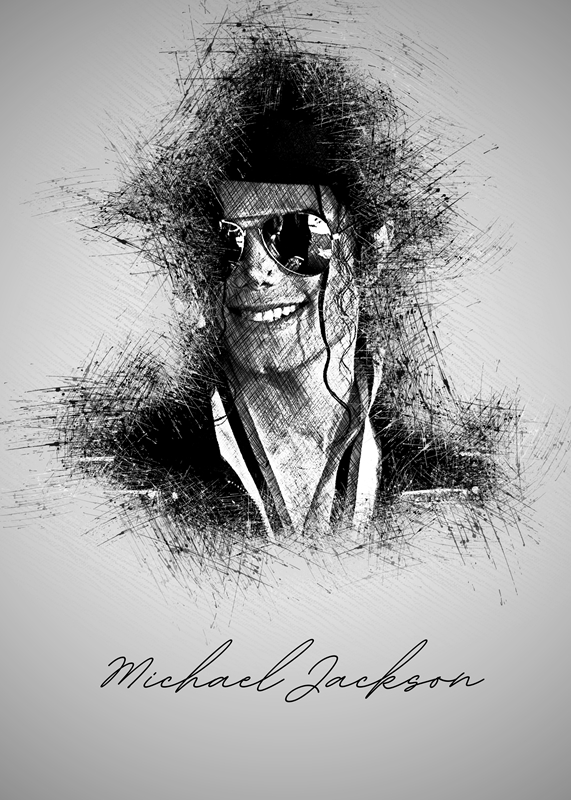 Michael Jackson affiches et impressions par Sketch Art Printler