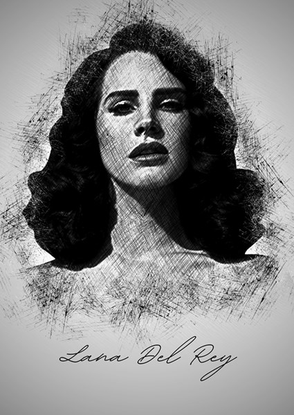 Lana Del Rey poster & stampe di Sketch Art - Printler