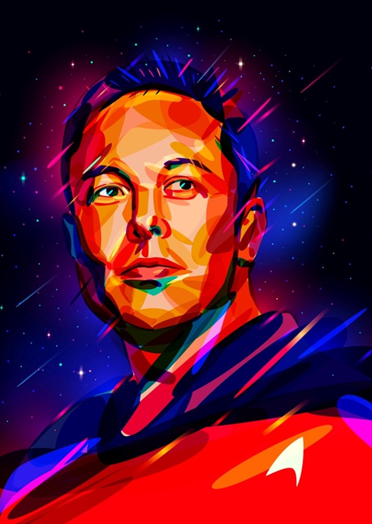 Elon Musk af Kido - Printler