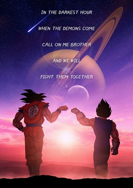 Goku and Vegeta Dragon Ball posters & prints by saufa haqqi - Printler