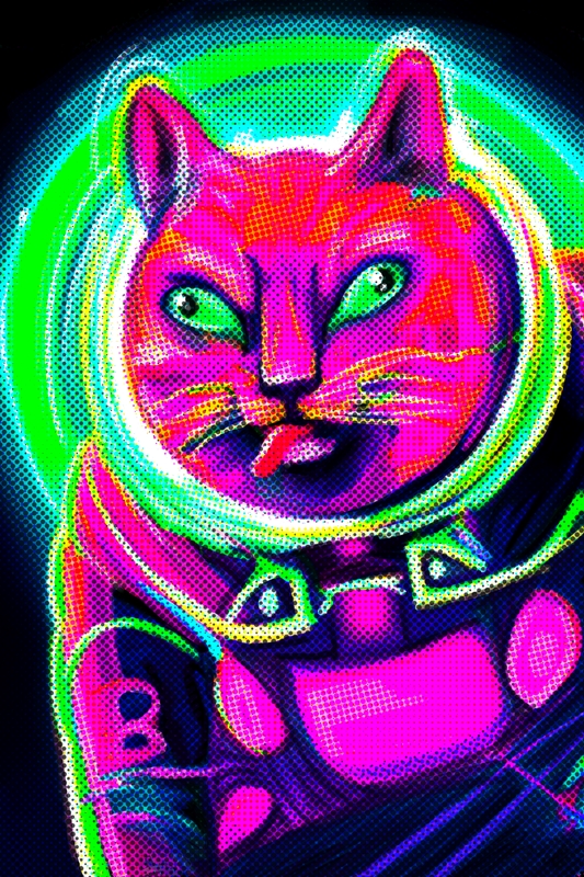 Download Cat Neon Animal Royalty-Free Stock Illustration Image - Pixabay