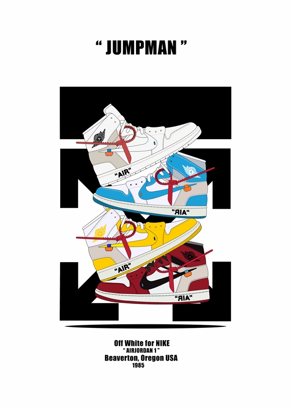 Off white jordan discount poster