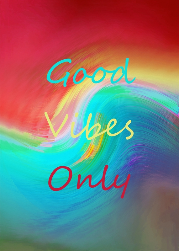 Free Phone Wallpaper | Good Vibes Only - Skipping Flamingo