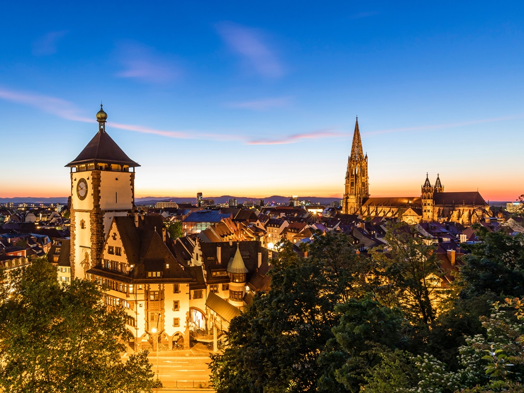 Freiburg Im Breisgau At Night Posters & Prints By Dieterich Fotografie ...