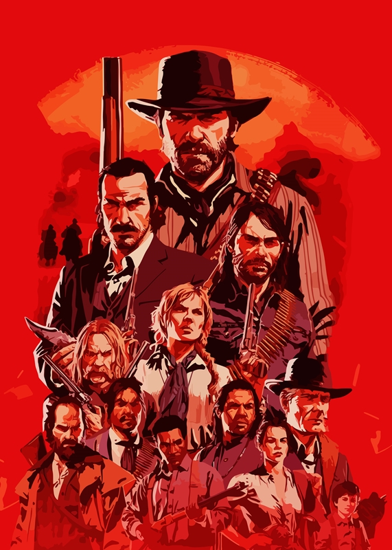 Red dead redemption 2 posters & prints by Reva Budiana - Printler