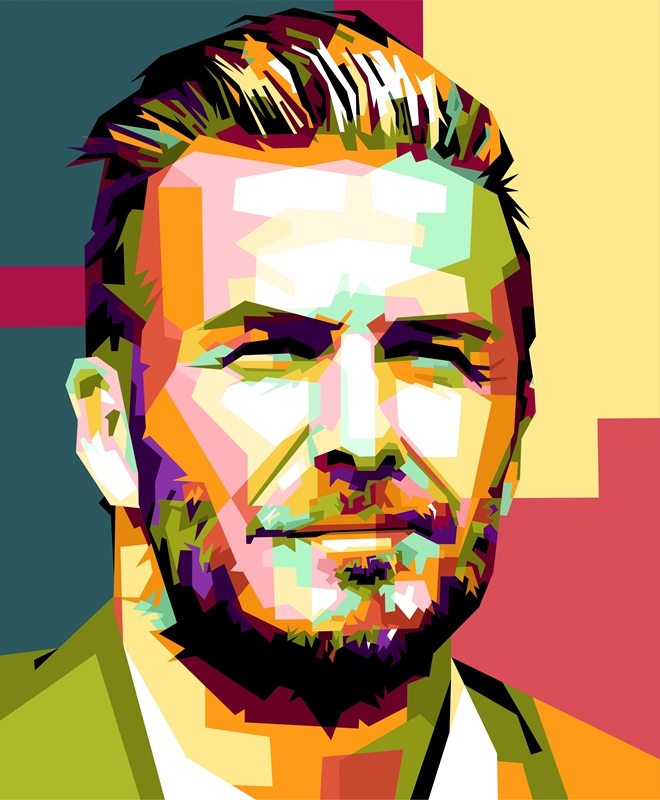 David Beckham Posters & Prints By Cat Pop Art - Printler