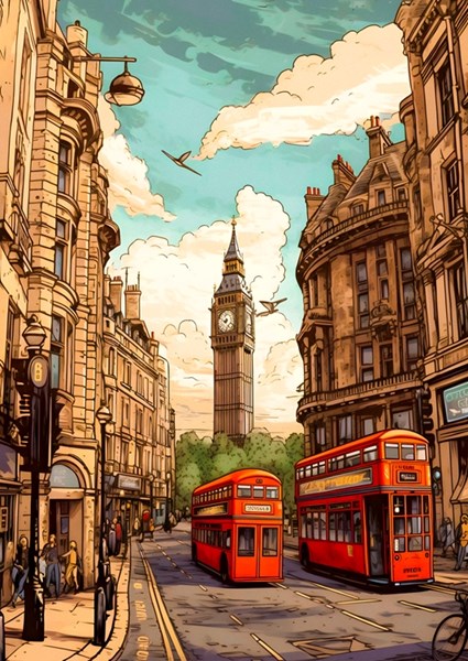 Bilder London Poster | London von Printler Die – schönsten