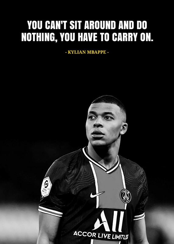 kylian mbappe quotes affiches et impressions par Aki wu Printler