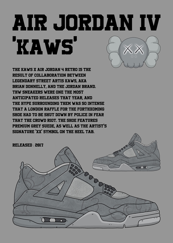 Kaws x air on sale jordan 4 retro