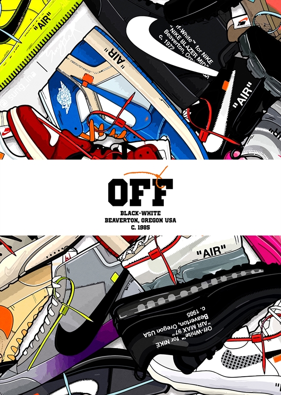 Nike x off 2025 white poster