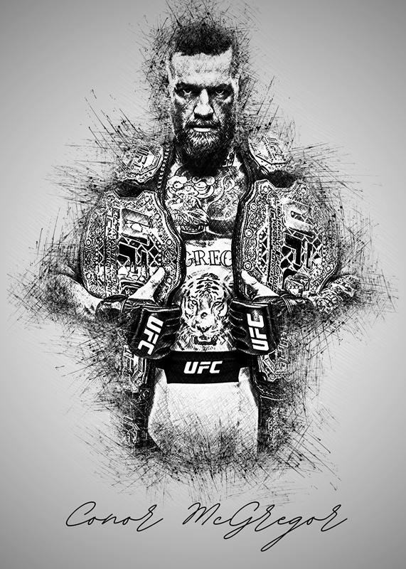 How to Caricature Conor McGregor from UFC  Easy Pictures to Draw  YouTube