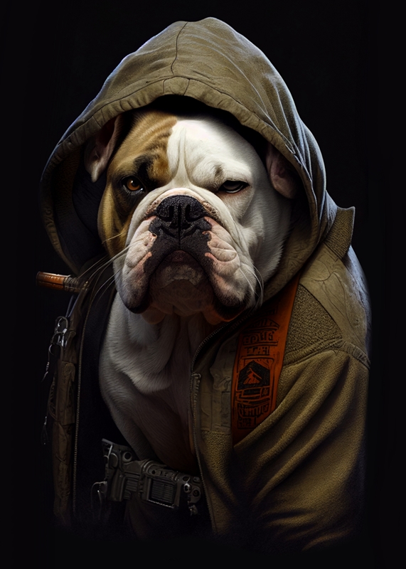 Felpa clearance bulldog nera