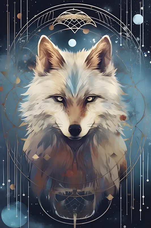 Wolf spirit | Blue digital art, Wolf background, Wolf spirit