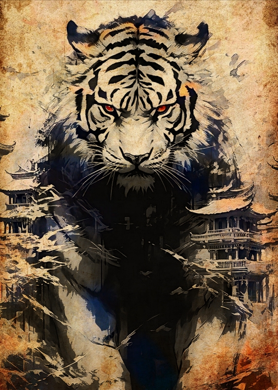 tigre affiches et impressions par Tanxiao art Printler