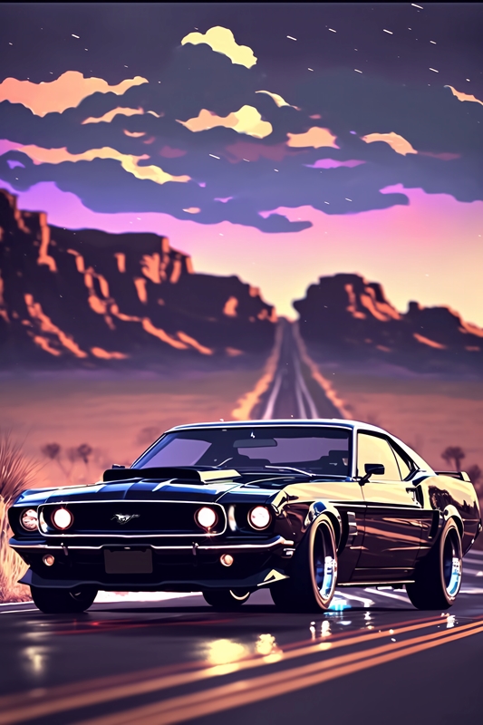 Old mustang iPhone Live Wallpaper - Download on PHONEKY iOS App