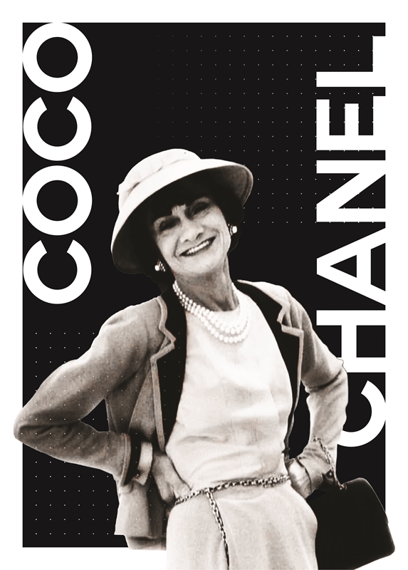 Coco Chanel I Am Fashion Quote Wall Art Print  Wild Wall Art