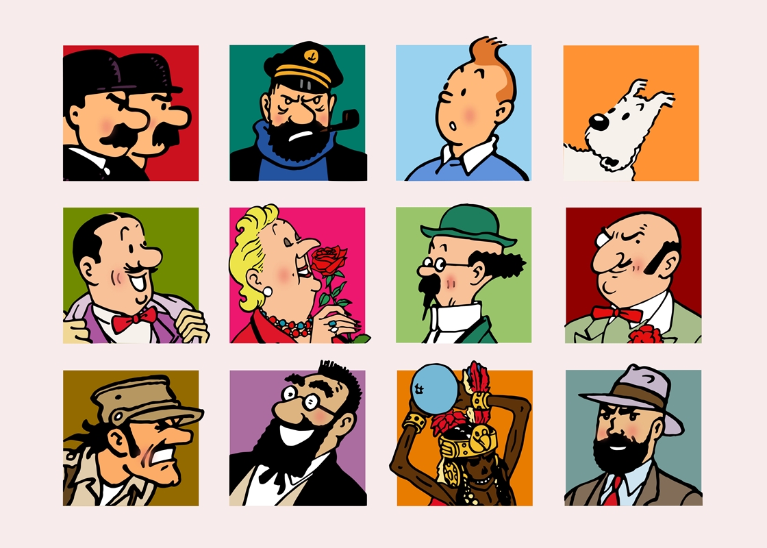 Tintin Characters Posters & Prints By Shareen Susatya - Printler