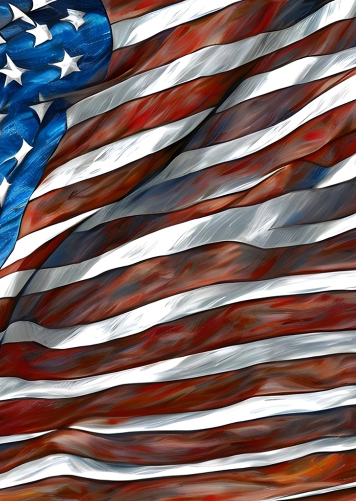 Bandiera USA poster & stampe di Lukas Ackermann - Printler