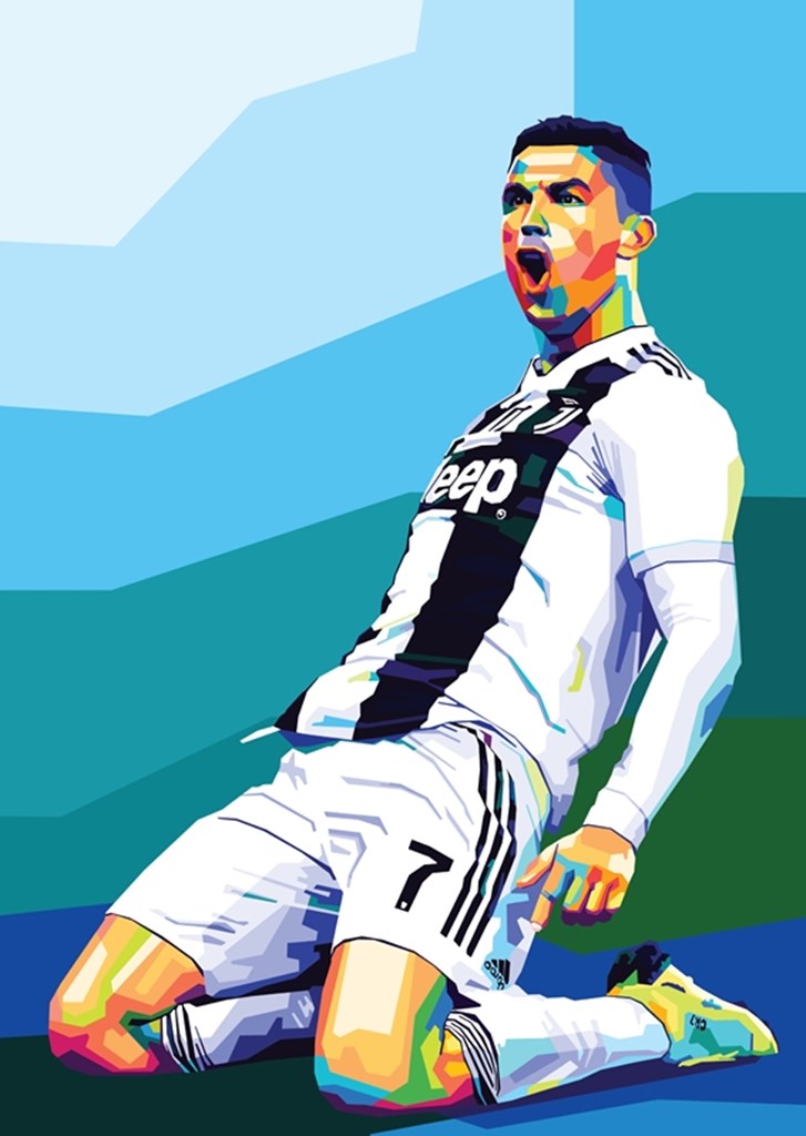 Cristiano Ronaldo Wpap Pop Art affiches et impressions par Siksisart -  Printler