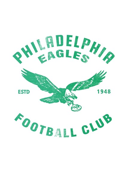 vintage eagles football