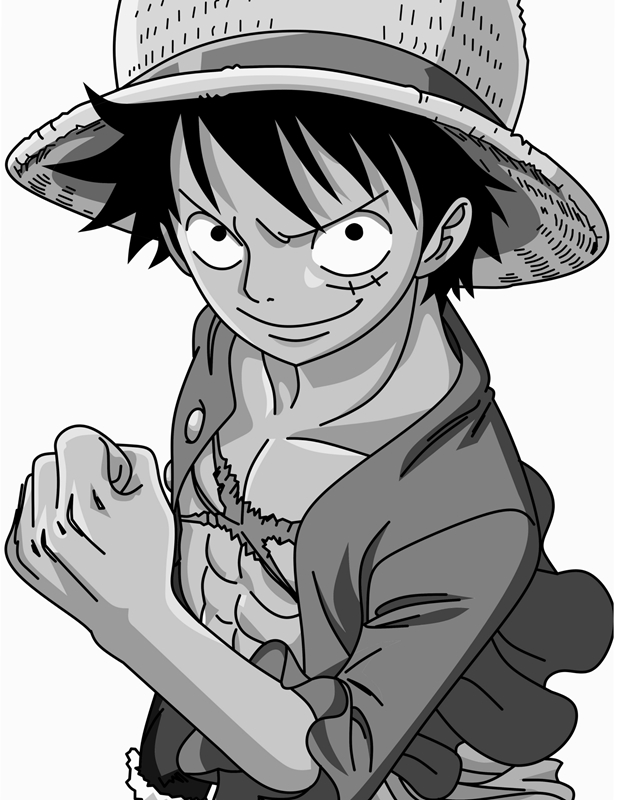 Monkey D Luffy posters prints by Premium Art Printler