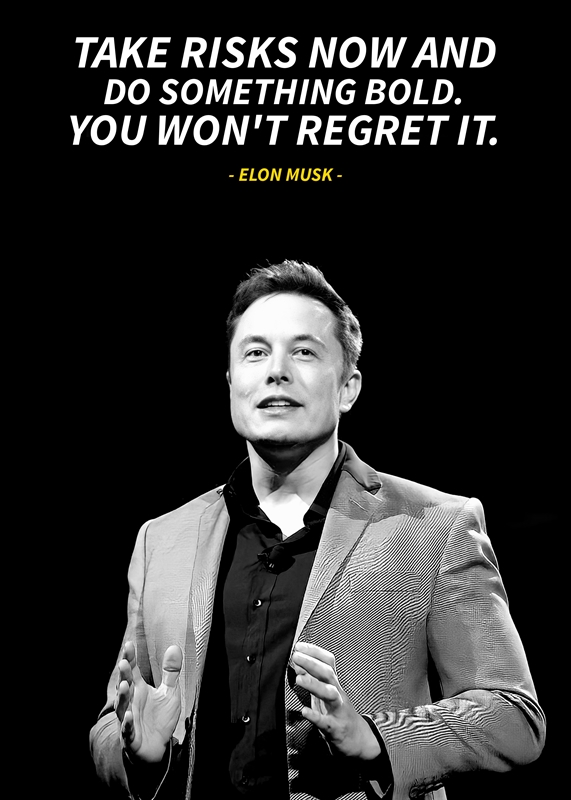 Elon Musk quotes posters & prints by Bao bao Art - Printler