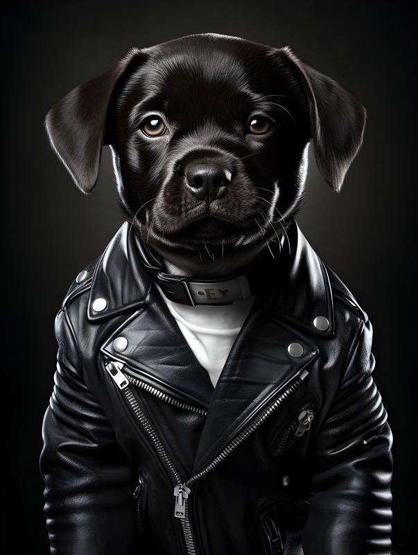 Dog sales punk jacket