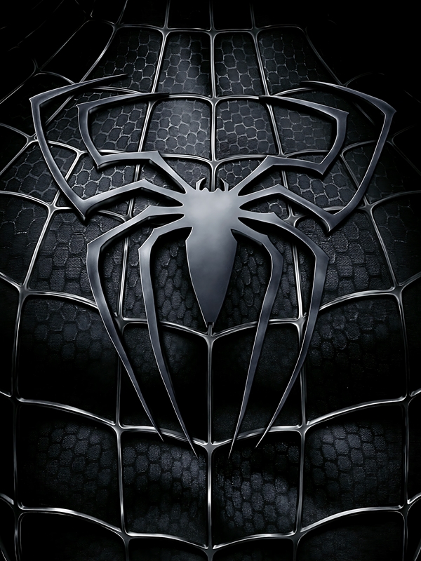 Spiderman noir affiches et impressions par NES Printler