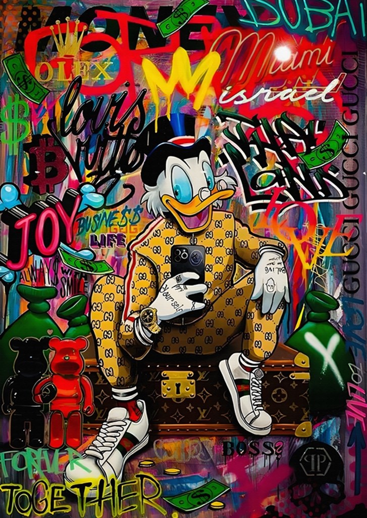 Pop Art donald Duck LV Fashion posters & prints by Theodore Brewer