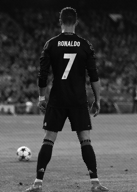 Cristiano ronaldo cheap black and white