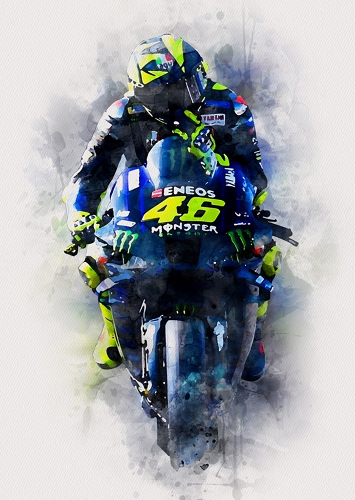 Valentino Rossi Dipinto poster & stampe di ArtStyle Funny - Printler