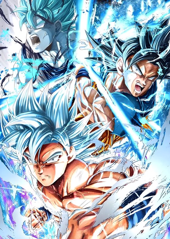 Ultra Instinct Son Goku affiches et impressions par The Ins Design