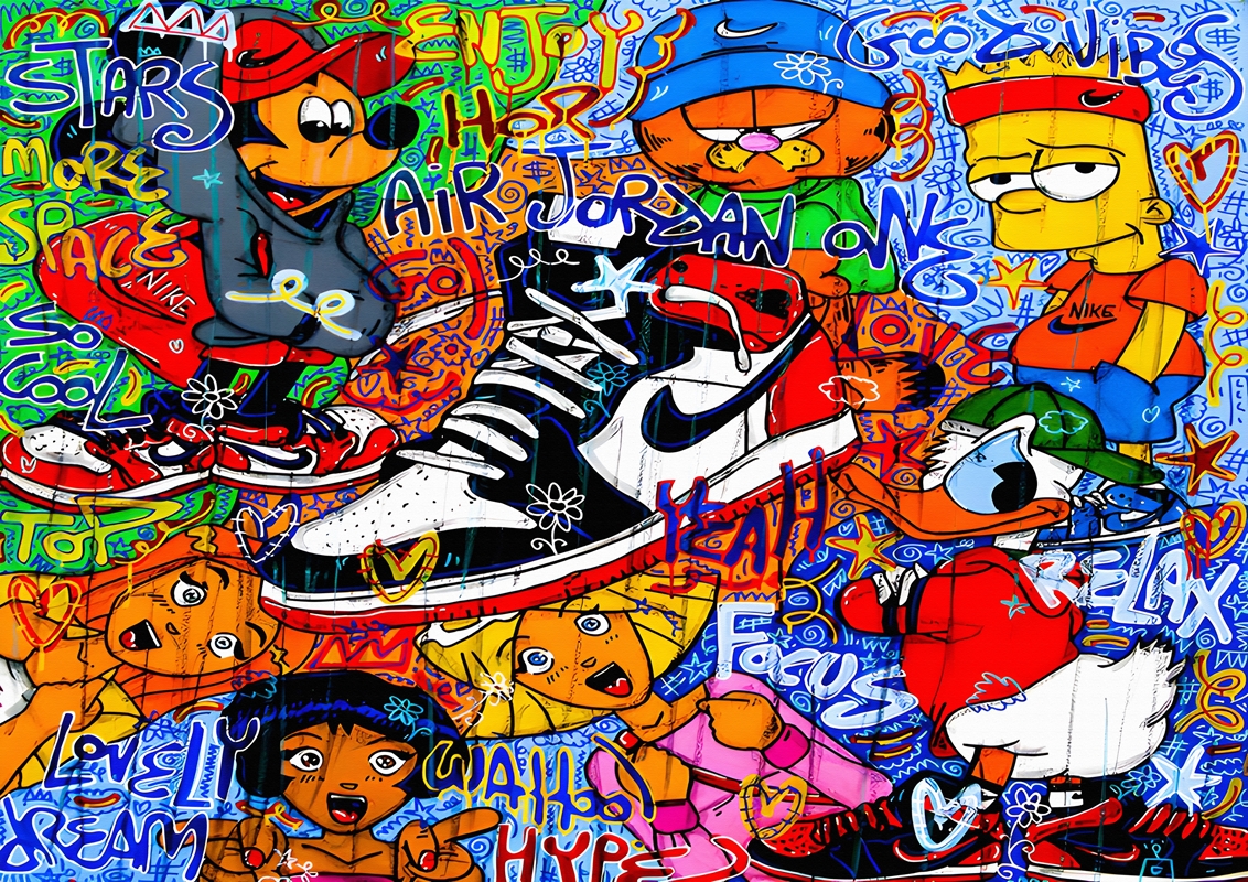 Cartoon Disney nike air jordan posters & prints by SuZukaki