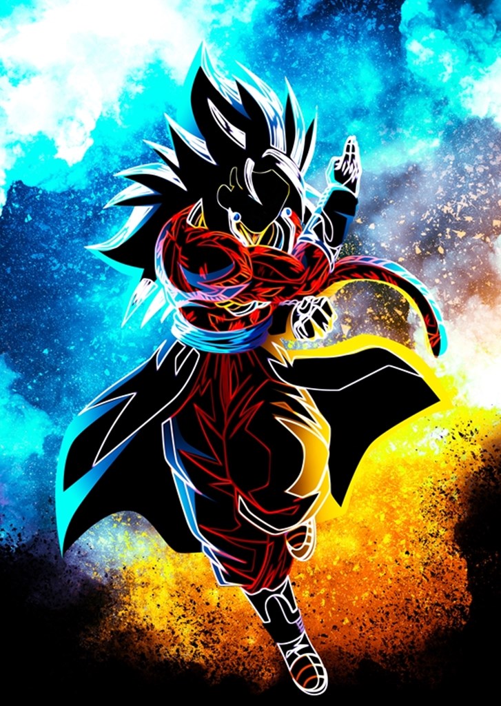 Goku Super Saiyan 3 Manga - Goku - Posters and Art Prints