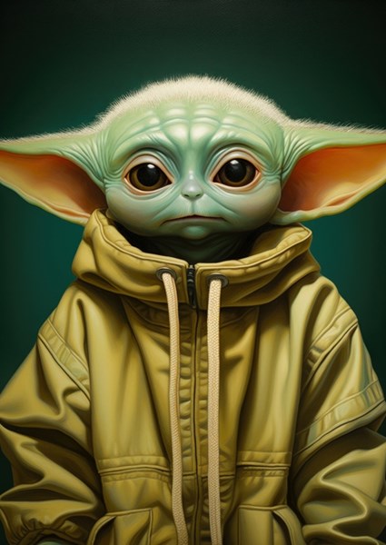 Baby Yoda Art Mandalorien affiches et impressions par Lootprint