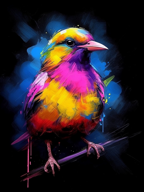 watercolor abstract bird posters prints by ed ramos Printler