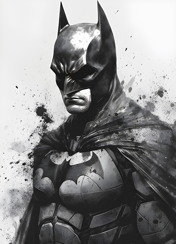 Batman Aquarelle Super h ros affiches et impressions par KunStudio