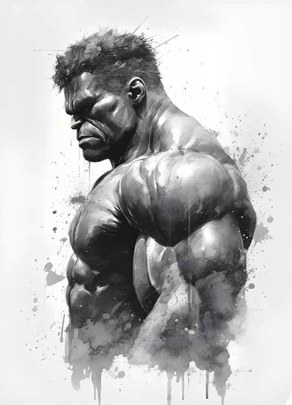 Hulk Green giant affiches et impressions par KunStudio Printler