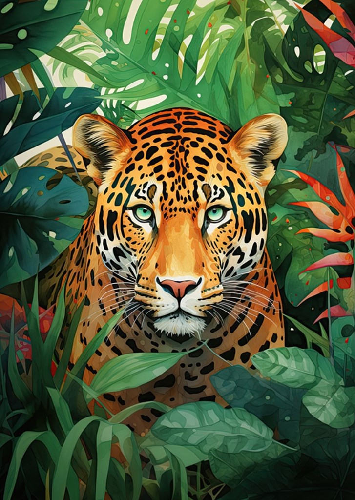 Leopard Watercolor posters & prints by Zake Yonkou - Printler