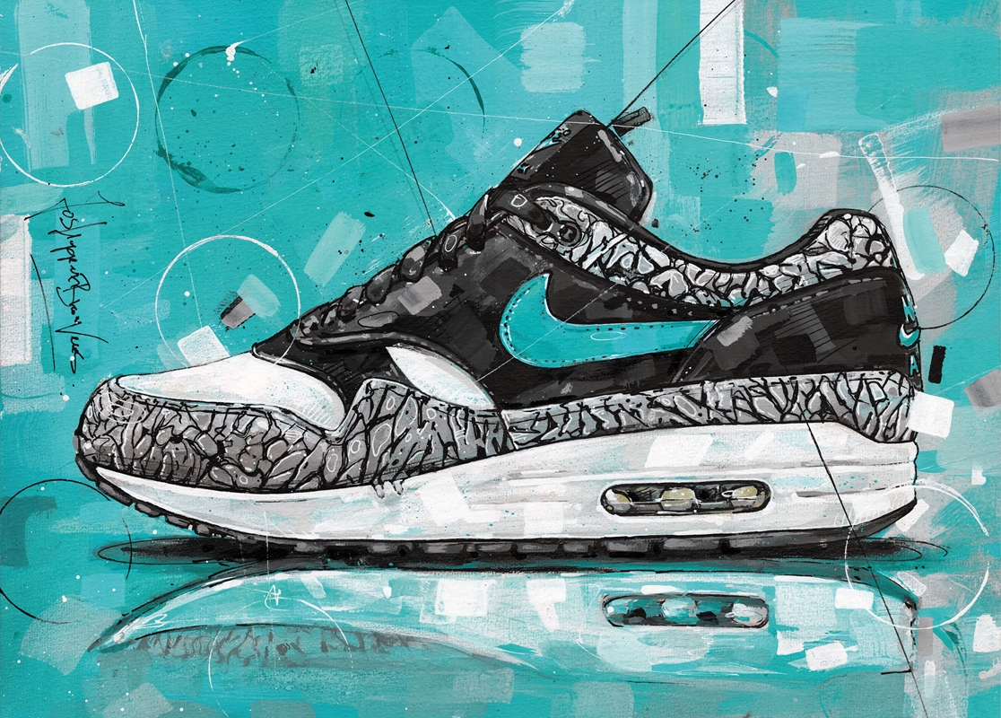 Air max 1 Atmos Elephant art posters prints by Jos