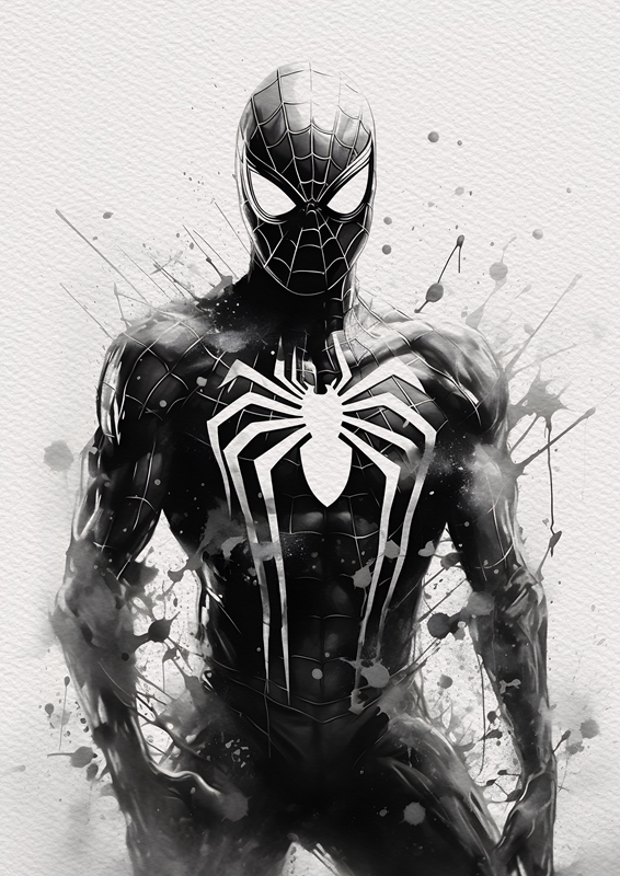 Spiderman Black and white posters prints by Sasuke 23 Printler