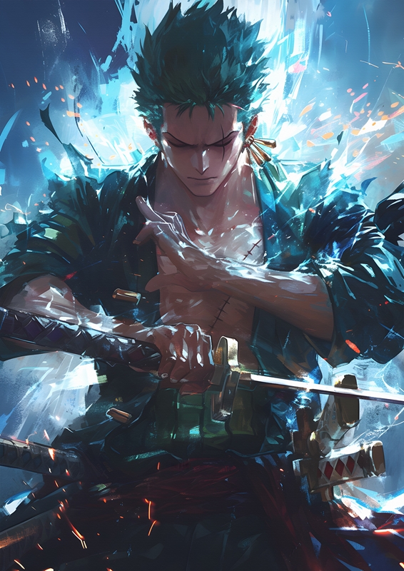 Zoro One piece posters & prints by Takashi - Printler