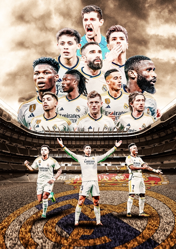 Real Madrid Football Team Posters & Prints By Atonio - Printler